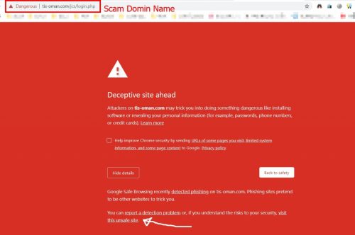 scam domain name